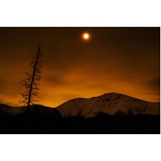 Total Lunar Eclipse Over Winter Park, Colorado