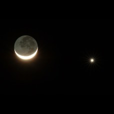 Venus and Moon in Conjunction