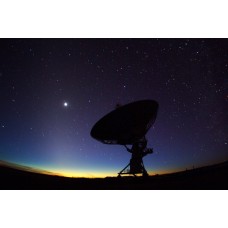 Zodiacal Light Silhouettes a VLA Telescope